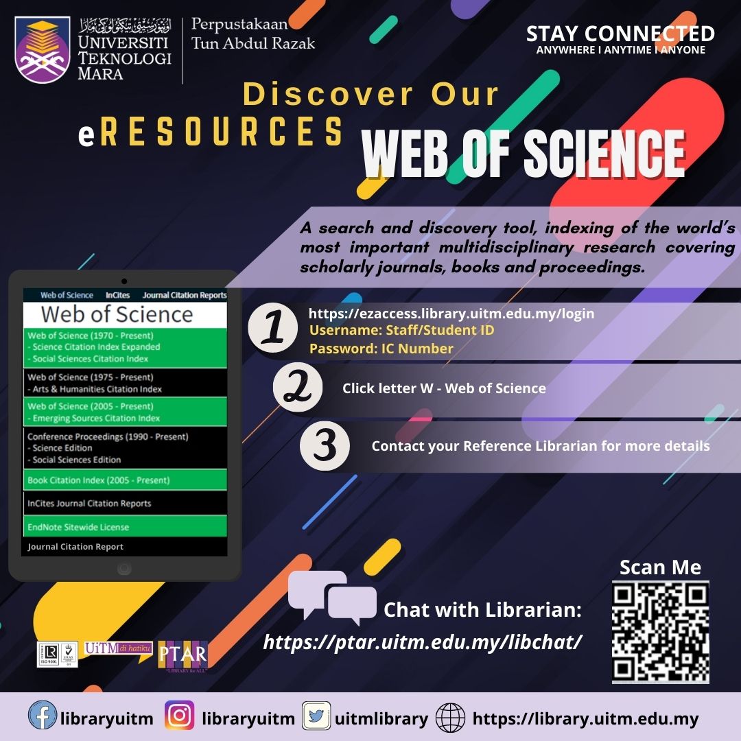Discover our eResources Web of Science